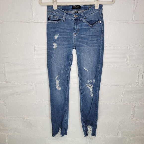 Judy Blue Denim - Judy Blue Women's Junior's Size 3 Jeans Distressed Raw Hem